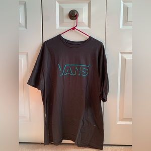 vans blue logo t-shirt